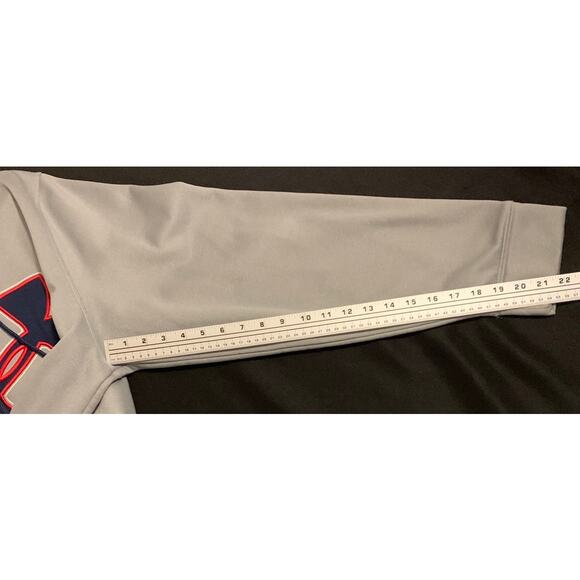 Under Armour Storm Mens Hoodie Sweatshirt 2XL Red White Blue on Grey Cold Gear - Picture 7 of 12